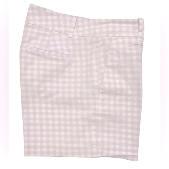 Ann Taylor Lavender Checkered Pencil Shorts - Picture 6 of 6
